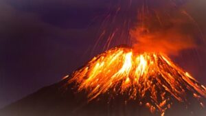 Suddenly only active volcano of India erupts.