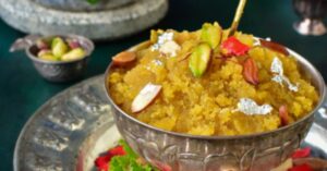  Recipe during Puja delicious halwa is made with moong dal not carrots or flour