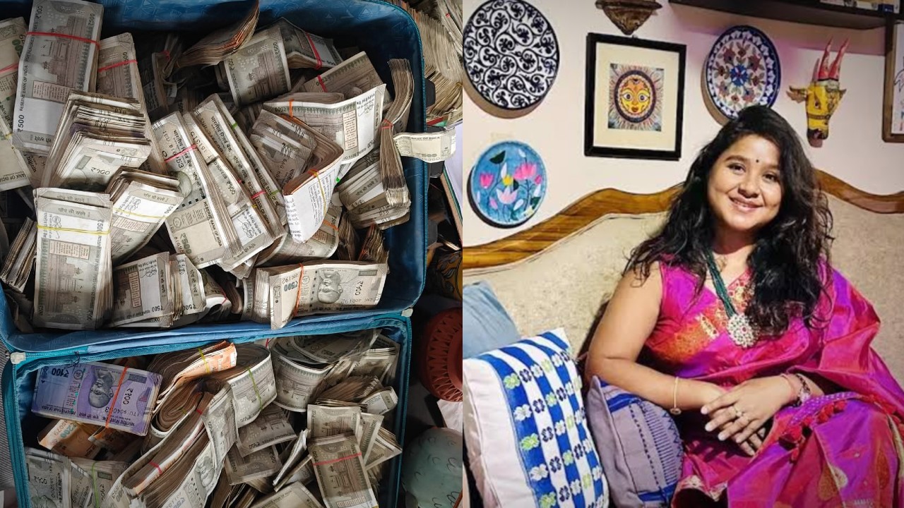 Assam police raided in civil service officer's house.