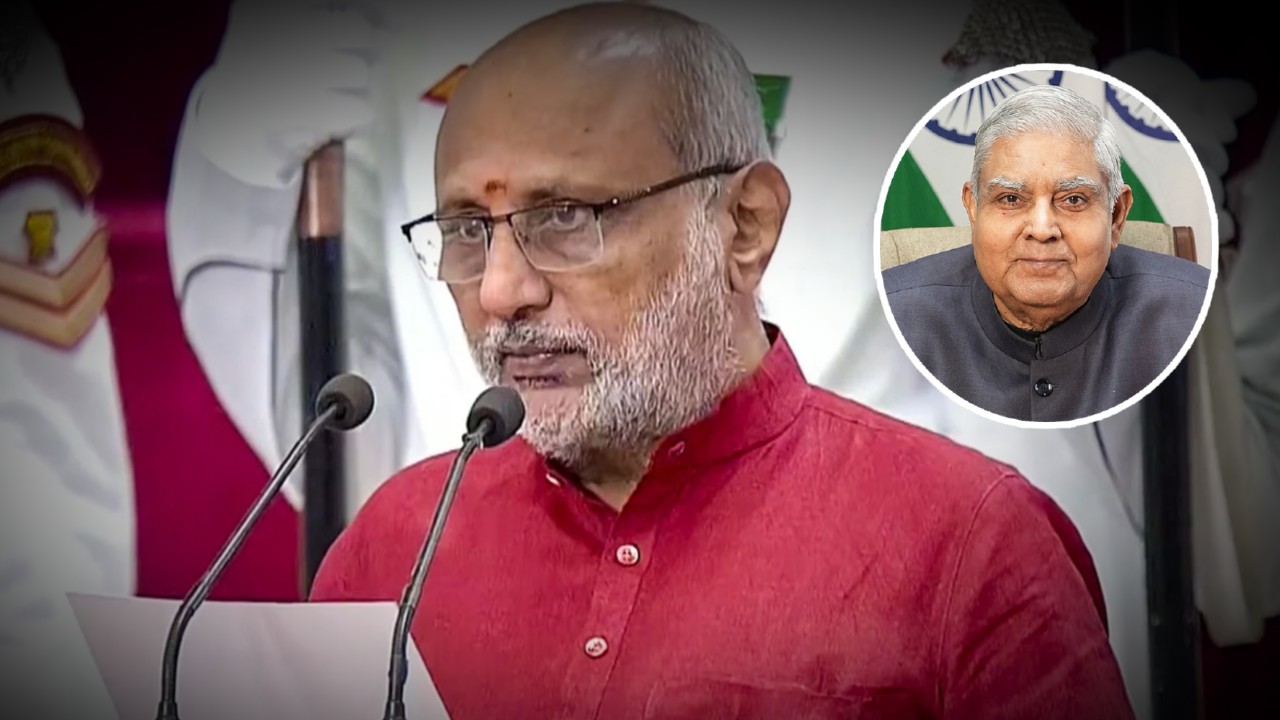 CP Radhakrishnan took oath as India's 15th vise president.