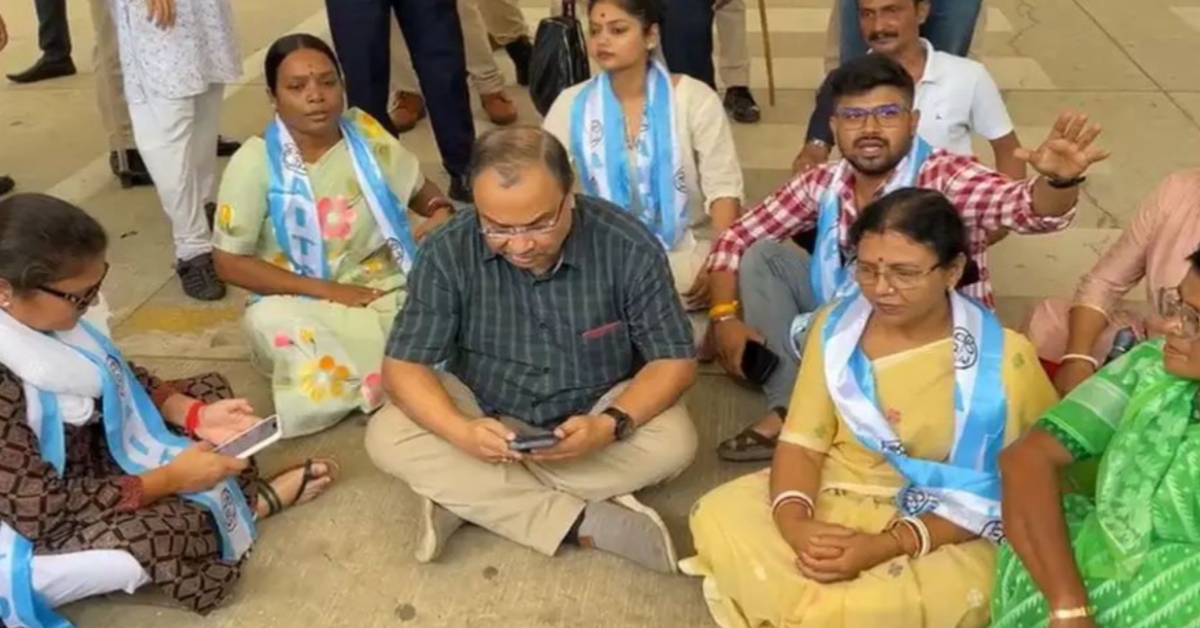 Police prevent Trinamool Congress delegation from entering Tripura