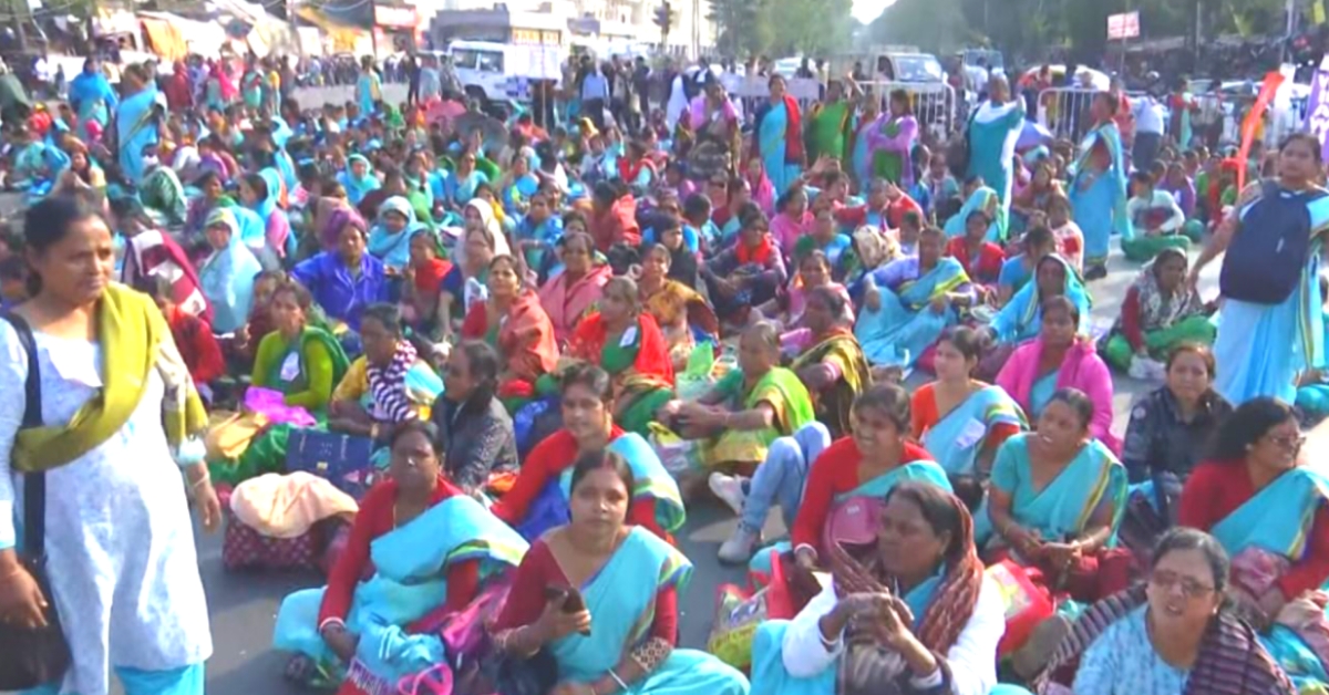 Anganwadi Worker Protest over Supervisor Recruitment Irregularities in West Bengal