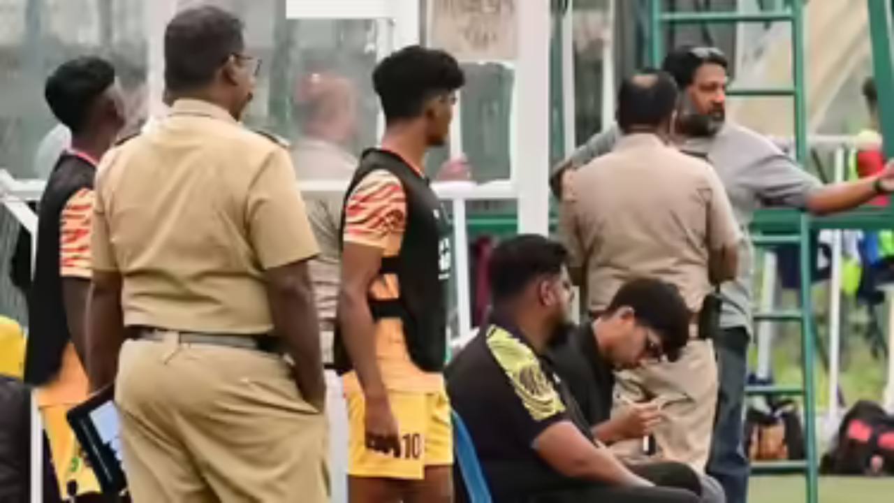 A very shocking incident at the stadium in Bengaluru.