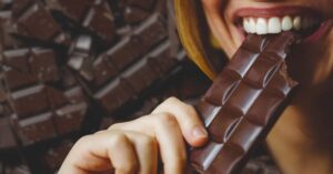 Health eating dark chocolate can help you eat less sweets and stay healthy