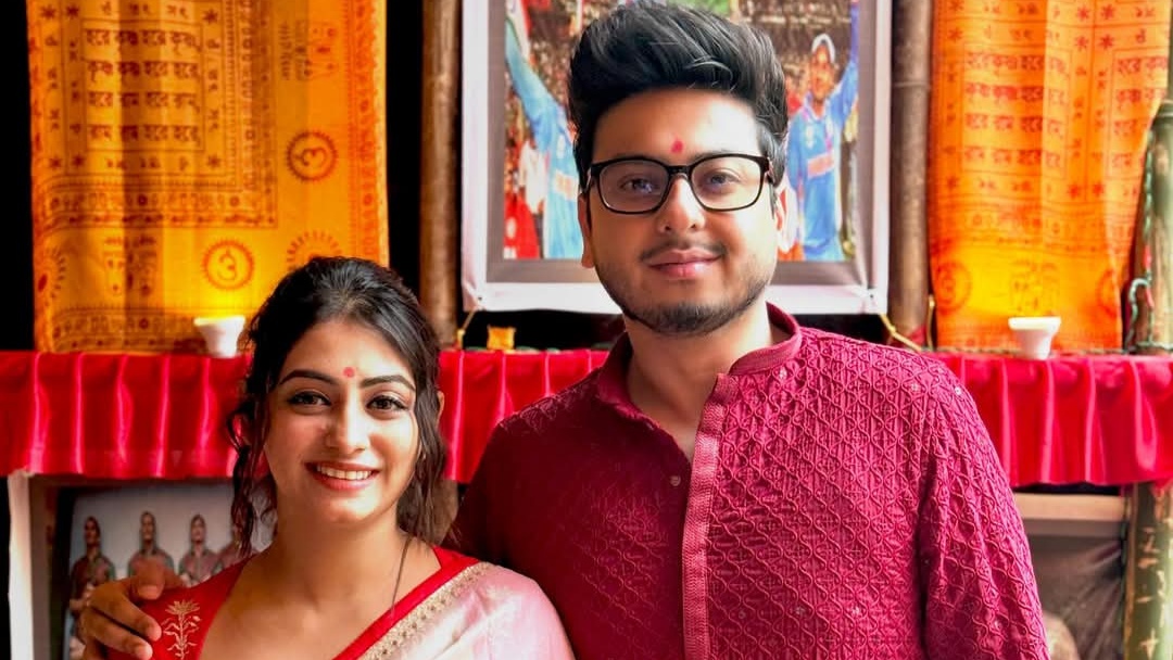 Tiyasha Lepcha in special friend sohail dutta kalipujo