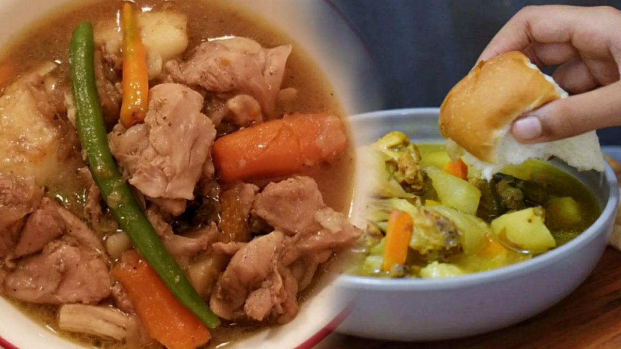 Recipe of no oil chicken stew after pujo