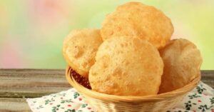 Recipe crispy sabudana luchi on the festive table