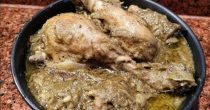 Recipe homemade garlic and yogurt chicken here is the dish