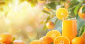 Health natural heart protection is hidden in orange juice not fat