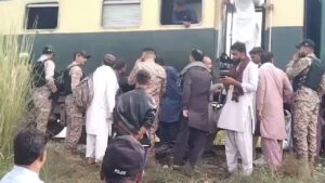 Again passenger train under attack in Pakistan.