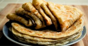 Recipe delicious date-fruit paratha with tea