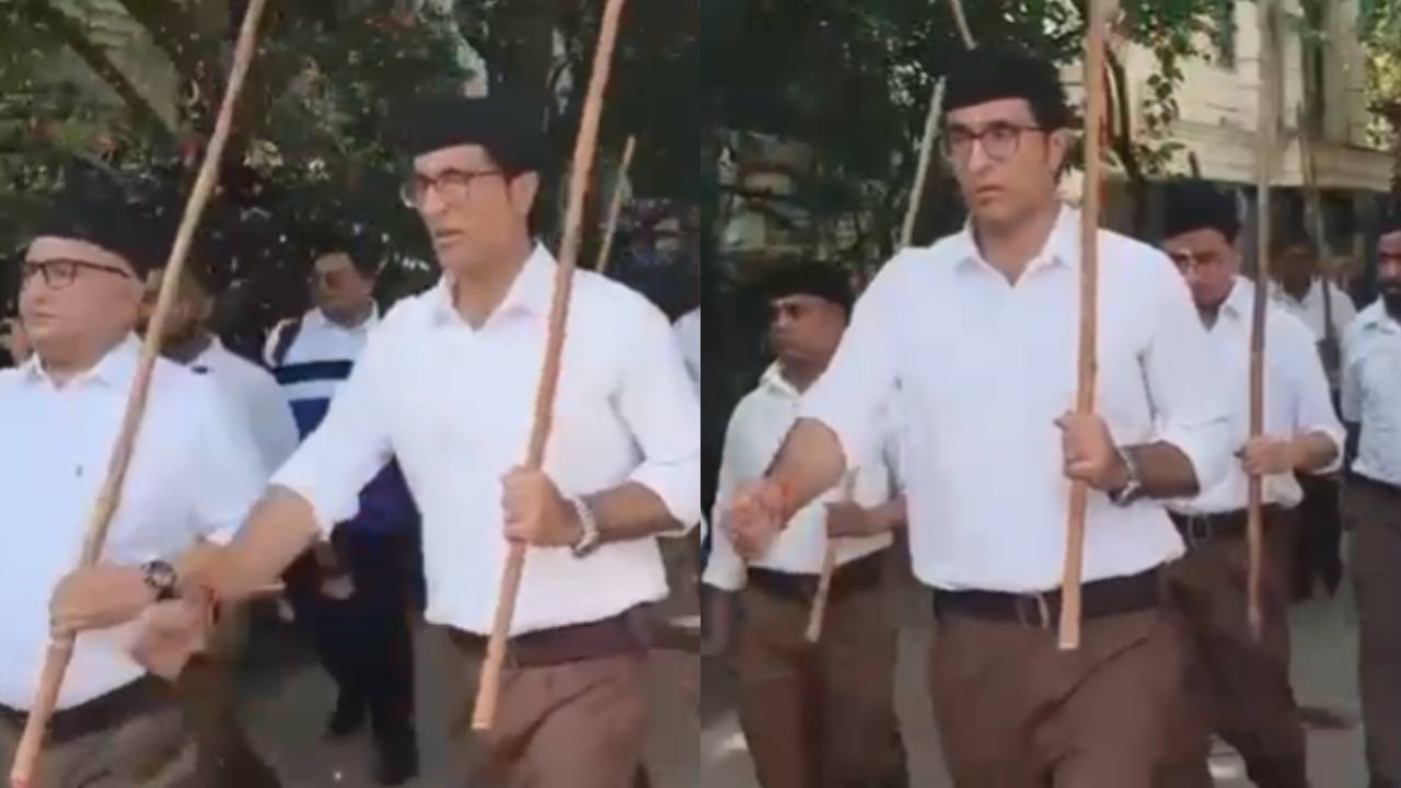 Rashtriya Swayamsevak Sangh centenary march held in Delhi.