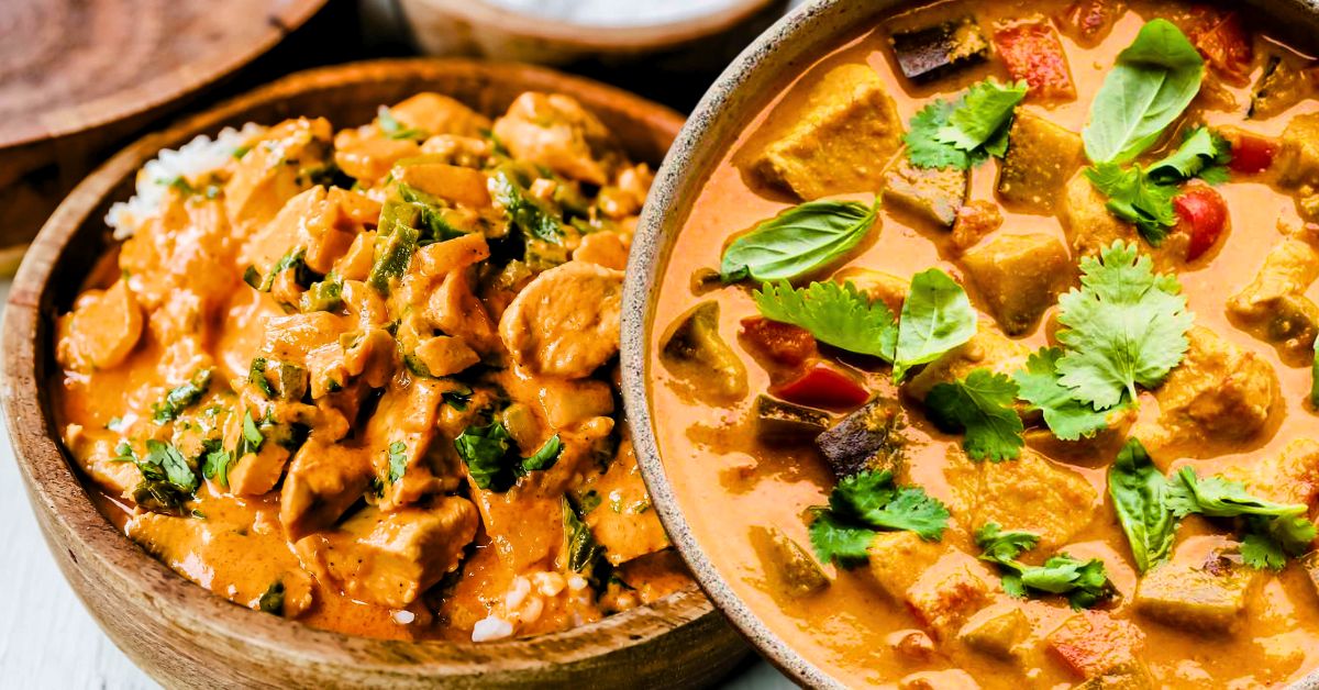 Recipe make thai chicken curry after work on a rainy day