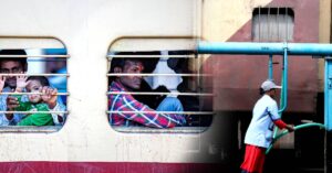 Train Toilet Cleaning in one tap passengers can rest assured