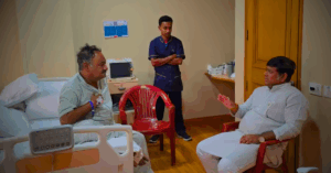 Sukanta Majumdar Visits Hospitalised BJP State President Shamik Bhattacharya