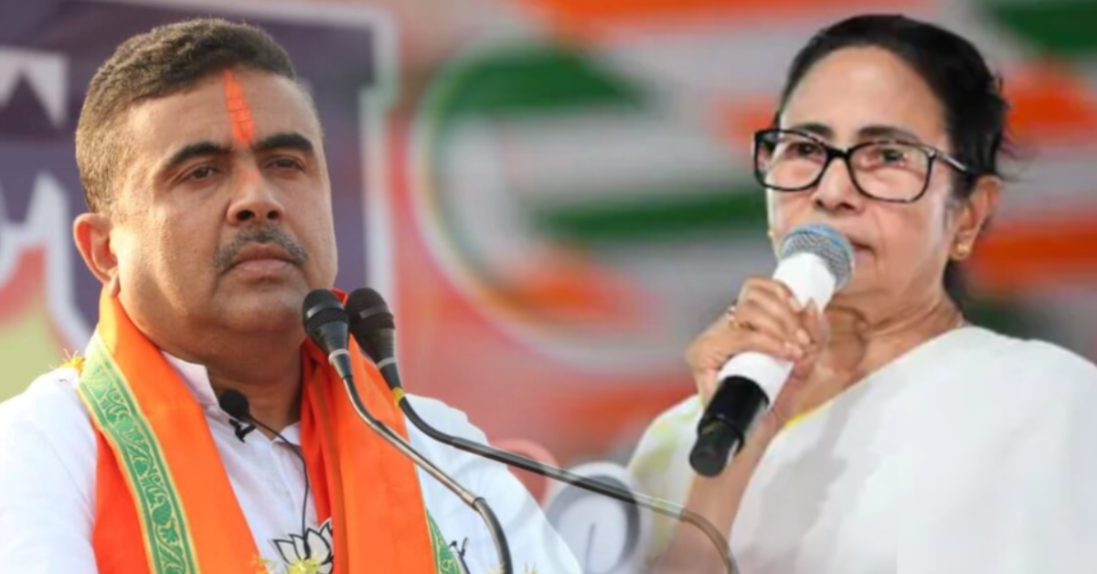 Suvendu Adhikari vows to defeat Mamata Banerjee in Bhabanipur by 20,000 votes in 2026