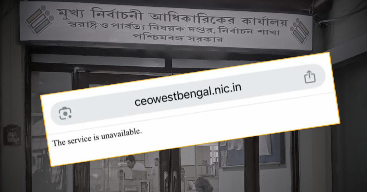 SIR Announcement Triggers Website Crash in Bengal