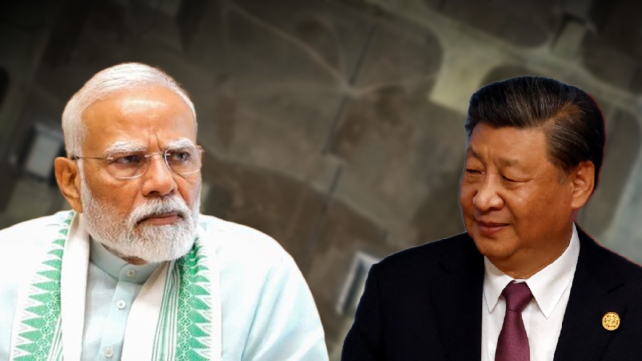 China is building a missile base close to India.
