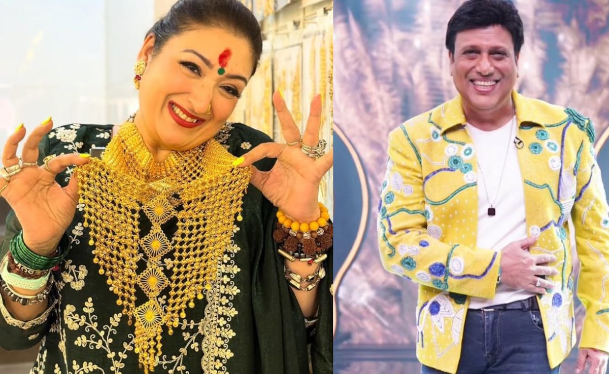 Govinda gave big gold necklace to wife sunita ahuja