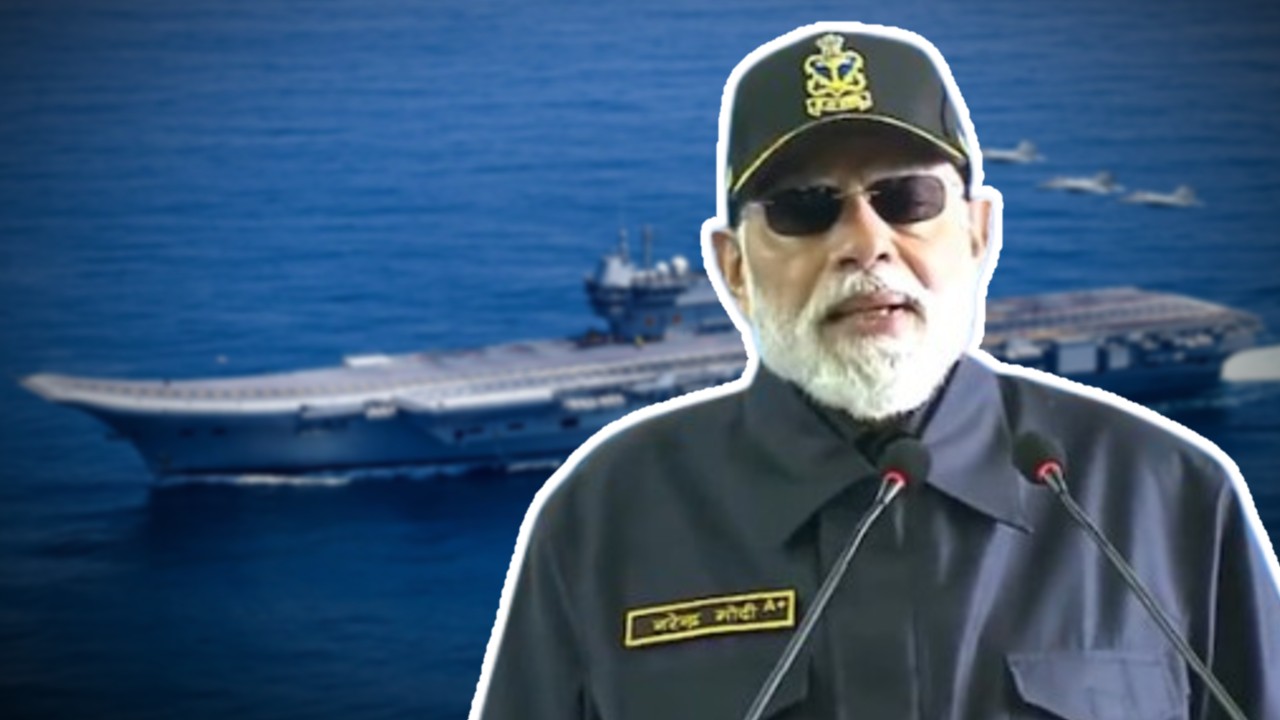 Modi celebrates Diwali along with India.