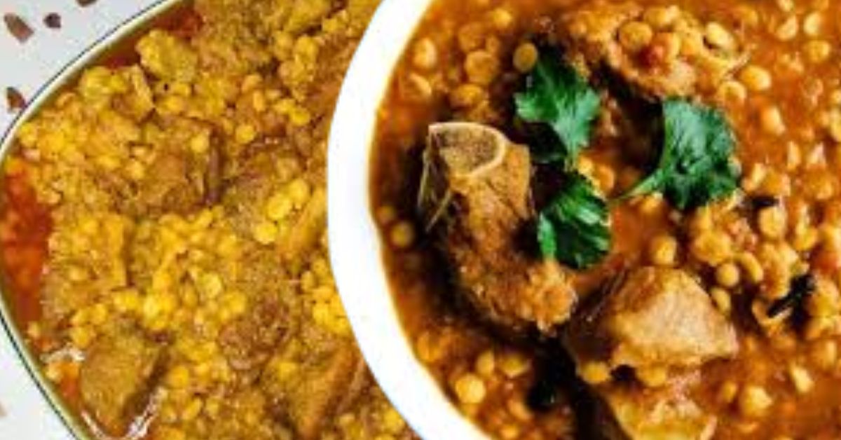 Recipe minced meat with chickpeas easy to make