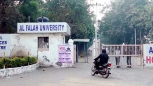 Students are leaving Al-Falah University.