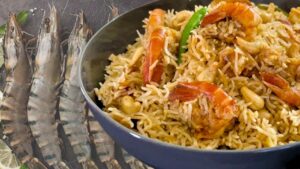 Recipe make delicious chilli prawn pulao with just a few ingredients