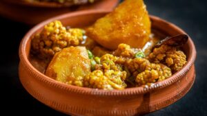 Recipe warm cauliflower florets on a cold day