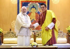 Modi inaugurates Kalachakra Abhishek in Bhutan.