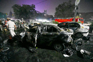 Cartridges found at Delhi Red Fort blast site.