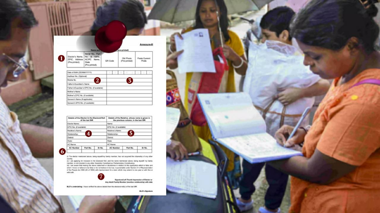 How to fill up SIR enumeration form