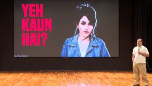 In India Brazilian model's photo used on election.