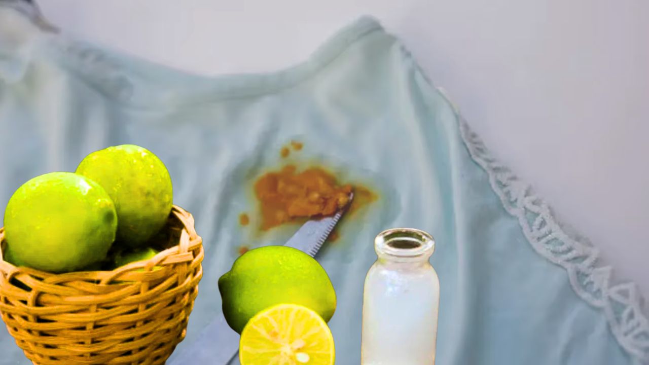 Stain Removing broth stain on clothes only 3 ingredients will remove the yellow mark