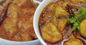 Recipe make a korma like this with no meat just make it with kachu