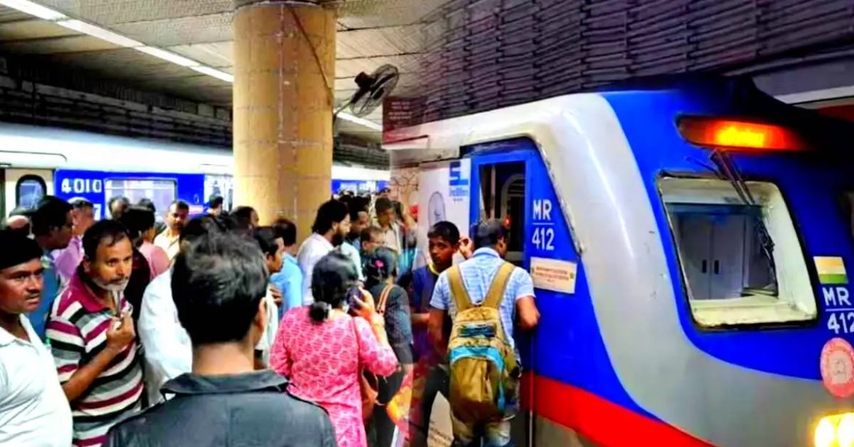Kolkata Metro fewer train services during office hours city residents in trouble