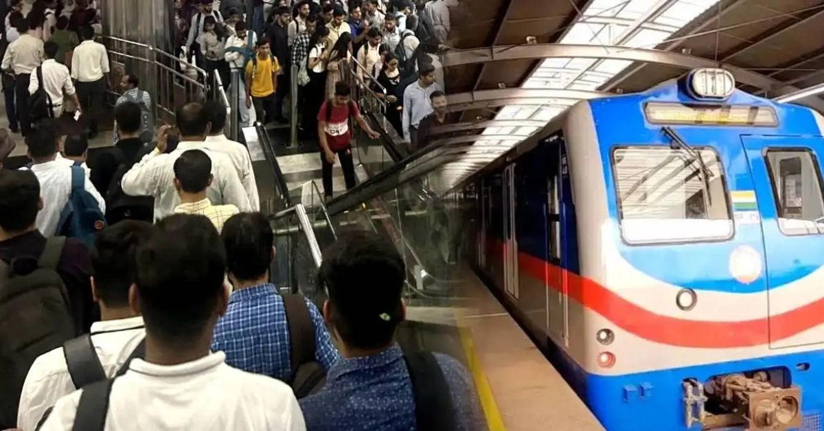 Kolkata Metro suddenly breaks down disrupting metro services on blue line