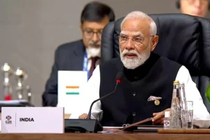 Narendra Modi gave massage on global peace from G20 summit.