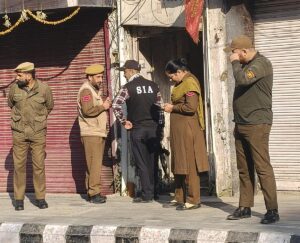 Raid on newspaper office in Jammu and Kashmir.