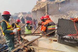 Massive blast at a chemical factory in Pakistan.