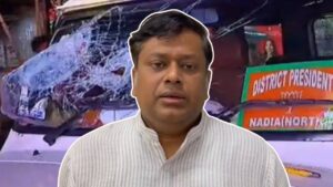 Allegations of attack on Sukanta Majumdar convoy in Nabadwip.