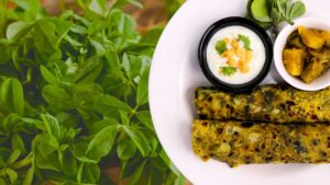 Recipe healthy winter thepla with fenugreek leaves