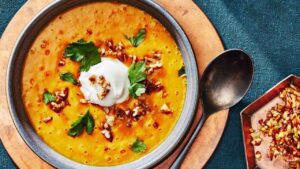 Recipe make this soup with a few spices and potatoes on a cold day