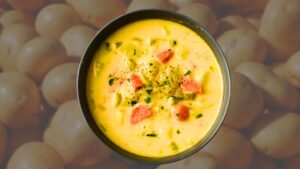 Recipe make this soup with a few spices and potatoes on a cold day