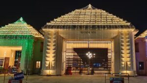 Digha new Year's Eve with colorful lights of cruises and fireworks