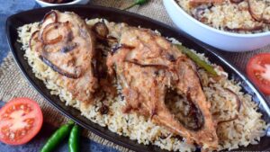 Recipe prepar hilsa Polao with just a few ingredients and in a short time
