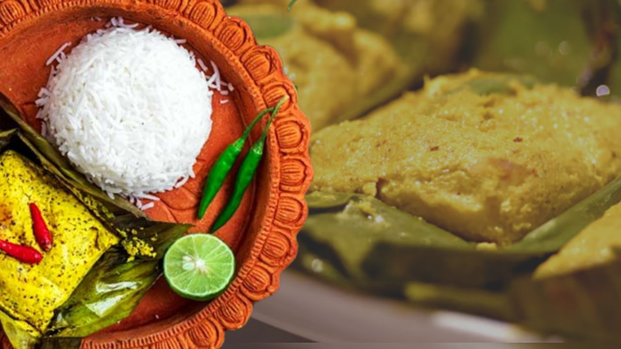 Recipe not hilsa or bhetki make a different taste of paturi with katla fish