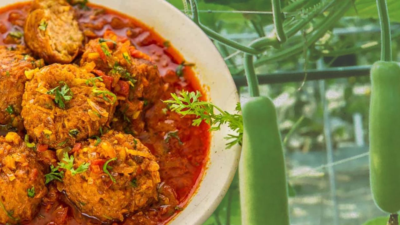 Recipe make bottle gourd kofta with just a few ingredients here's the dish