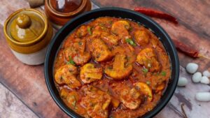 Recipe try mushroom masala instead of chicken here is the dish