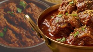 Recipe not potato and poppy seeds this time make this dish with mutton