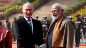 India Narendra Modi gave message against terrorism with Putin by his side.